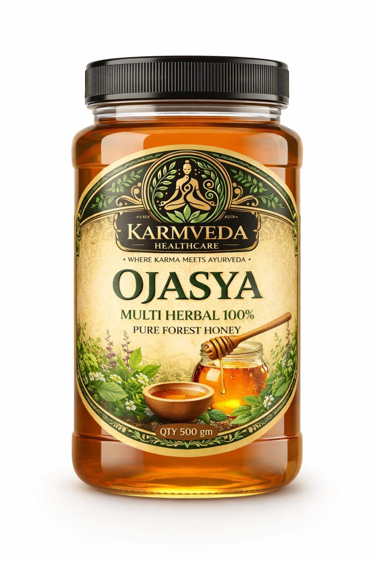 Ojasya Pure Forest Honey with Multi Flora Herbal Nector